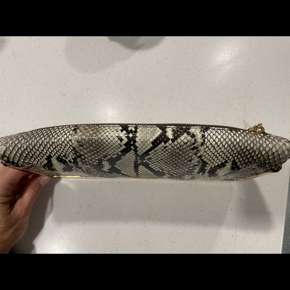 MICHAEL KORS REAL PYTHON CLUTCH BRAND NEW - Picture 3 of 14